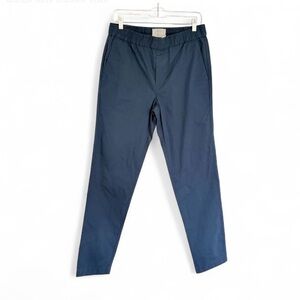Everlane Mens Navy Pants Pull On Size 32 Elastic Waist Pockets NWT Preppy Cotton